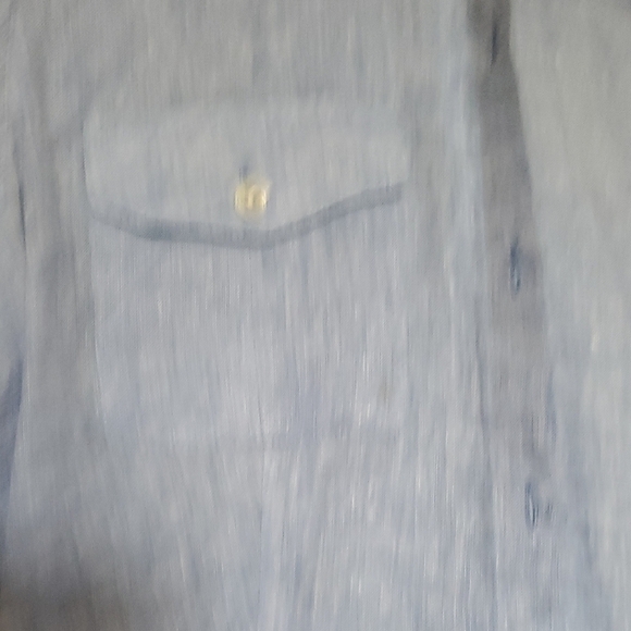 J. Jill Light Blue Casual Button Down Shirt - Picture 6 of 9